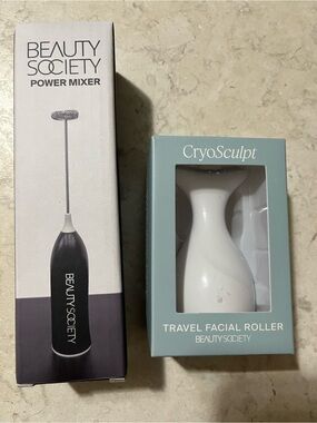 CryoSculpt Travel Facial Roller & Power Mixer